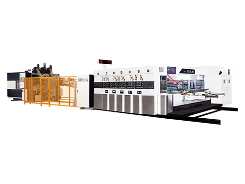 Full adsorption high- speed printing slotting die cutting adhesive box packaging integrated linkage l