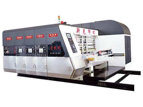 Fully computer high speed flexo printing slotting die cutting machine