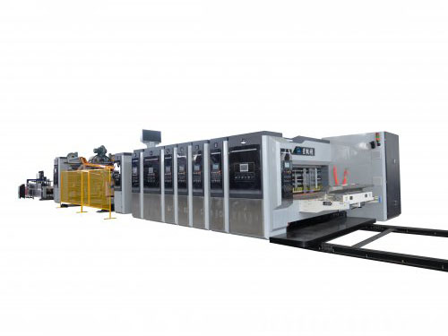 FFG Case Maker Carton Flexo Printing Slotting Die-cutting Folding Gluing Machine